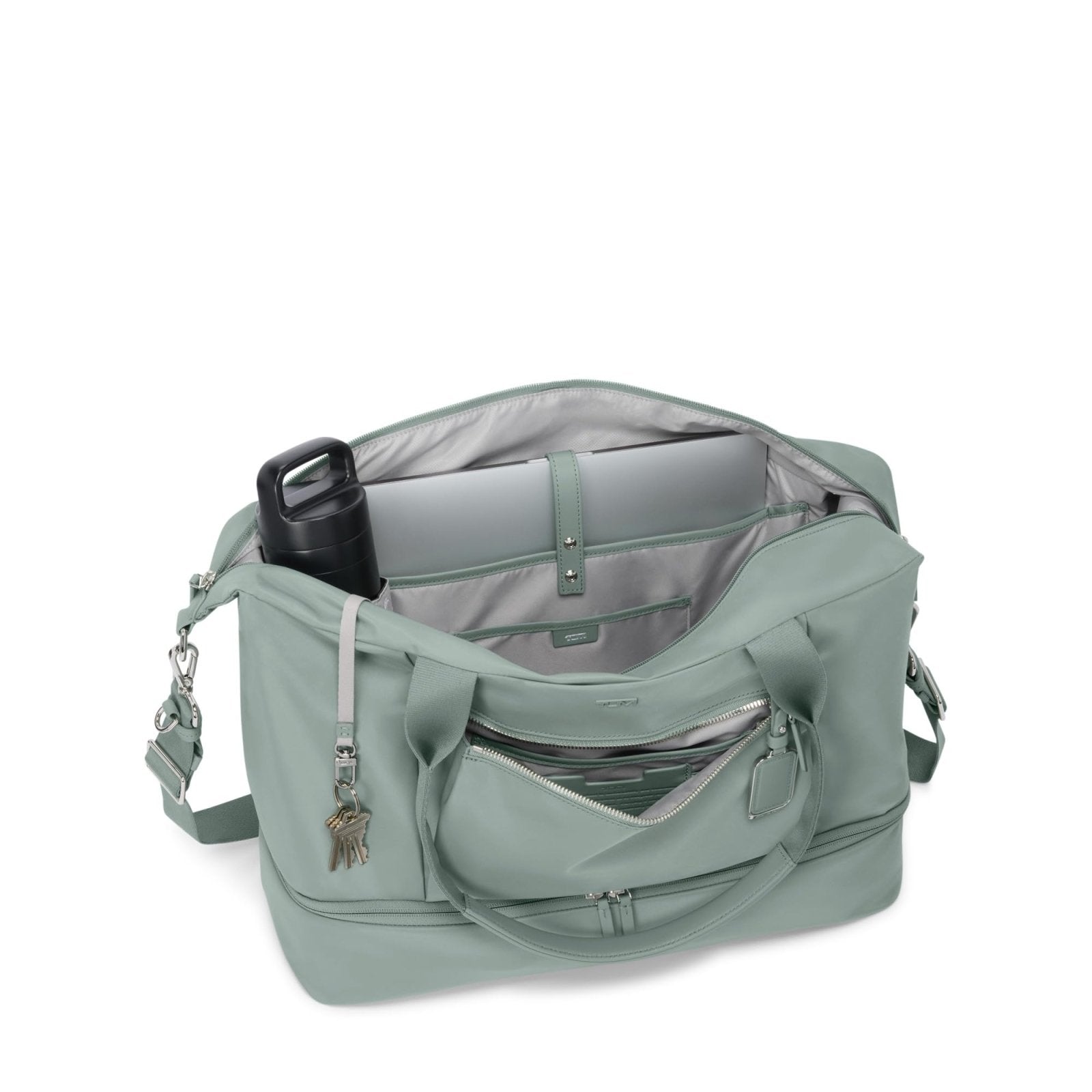 TUMI - Voyageur Contine Weekender - Travel Weekend Bag for Women - Holds Up to 14" Laptop - Multiple Compartment & Pockets - Thyme