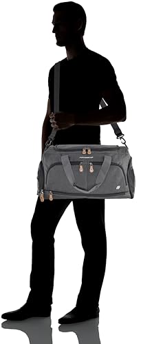 Ultimate Gym Bag 2.0: The Durable Crowdsource Designed Duffel Bag with 10 Optimal Compartments Including Water Resistant Pouch (Charcoal, Medium (20")) (Charcoal)