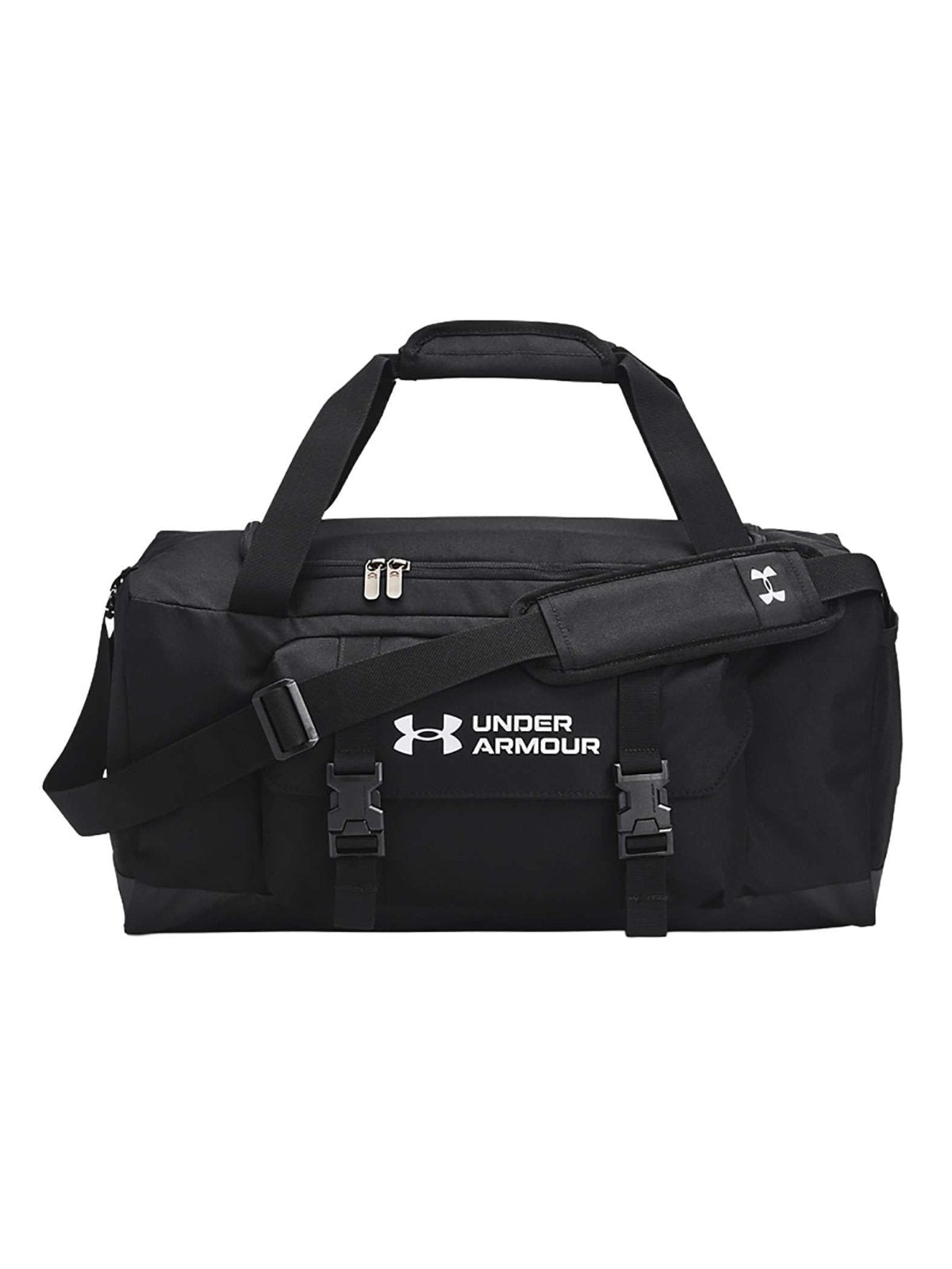 Under Armour UA Gametime Duffle SM Unisex Sports Bag, Black/White, One Size, Black/White, Tek Beden, Training