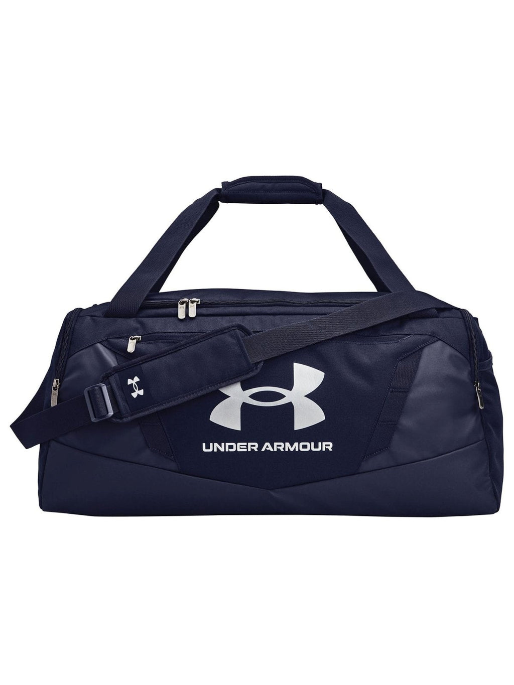 Under Armour Unisex-Adult Undeniable 5.0 Duffle, Midnight Navy (410)/Metallic Silver, Medium