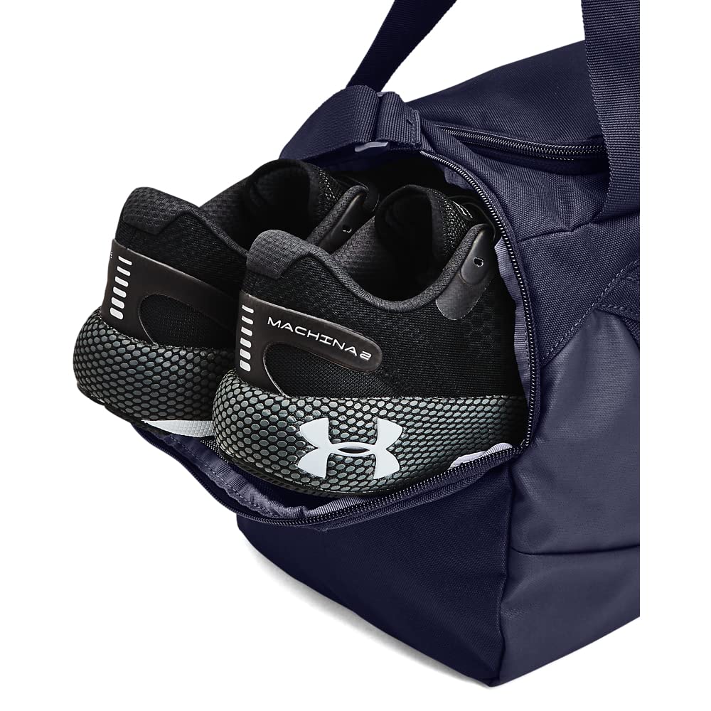 Under Armour Unisex - Adult Undeniable 5.0 Duffle, Midnight Navy (410)/Metallic Silver, Small