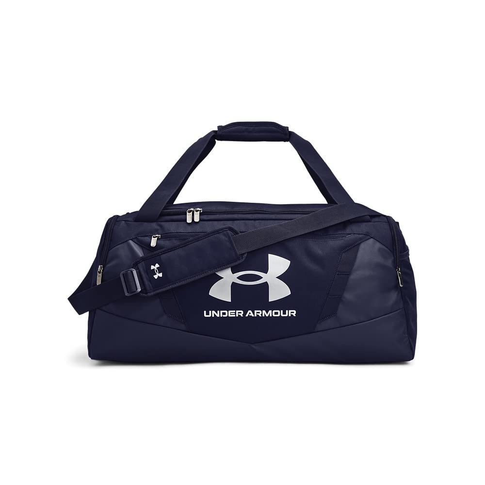 Under Armour Unisex-Adult Undeniable 5.0 Duffle, Midnight Navy (410)/Metallic Silver, Small