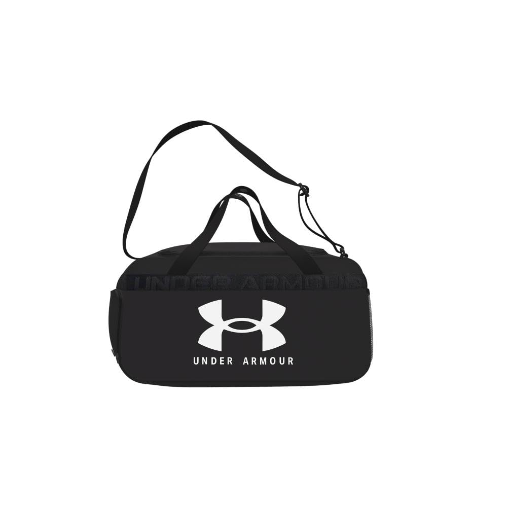 Under Armour Unisex Loudon Duffle, Black (001)/White, X-Small