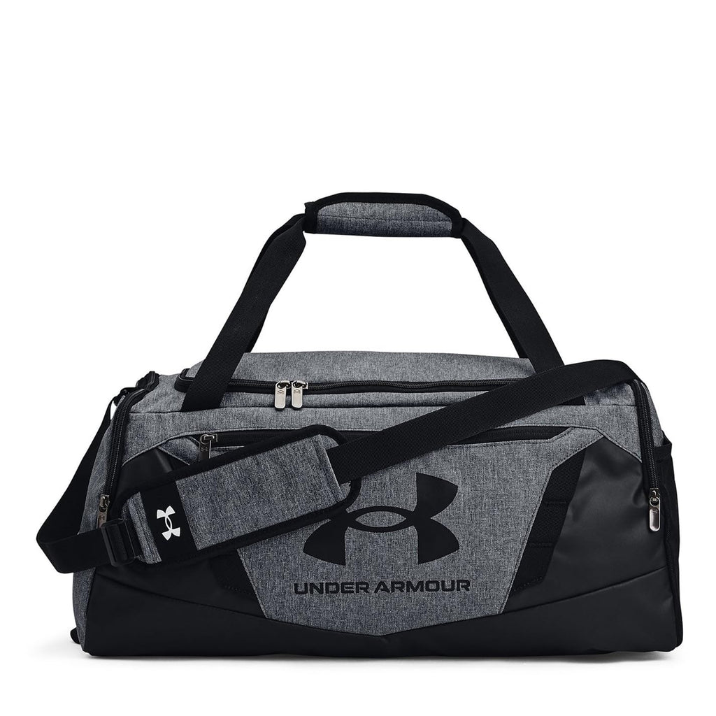 UNDER ARMOUR Unisex Sports Bag Shoulder Bag Travel Bag Undeniable 5.0 Duffle, -012 Heather Grey / Black
