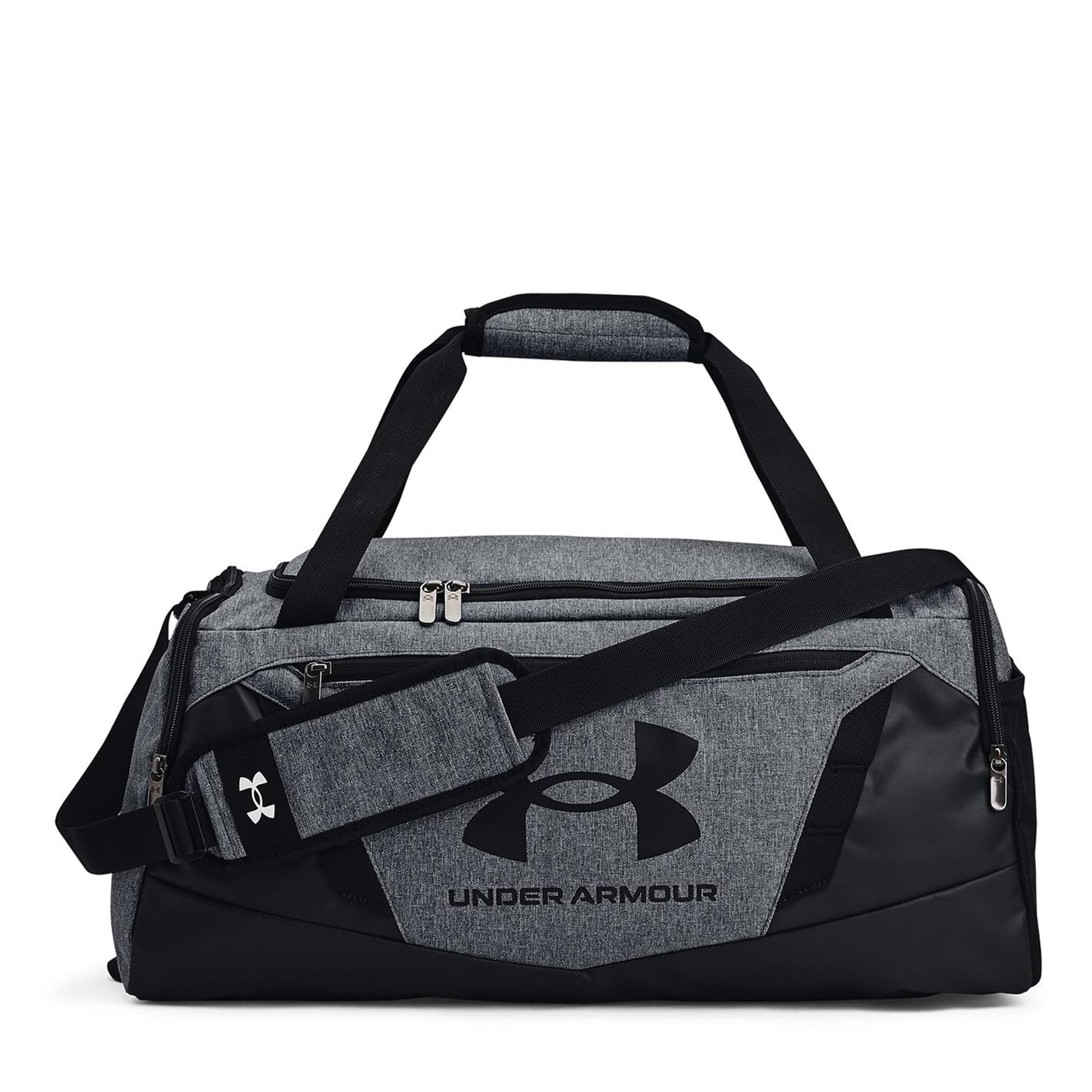 UNDER ARMOUR Unisex Sports Bag Shoulder Bag Travel Bag Undeniable 5.0 Duffle, -012 Heather Grey / Black