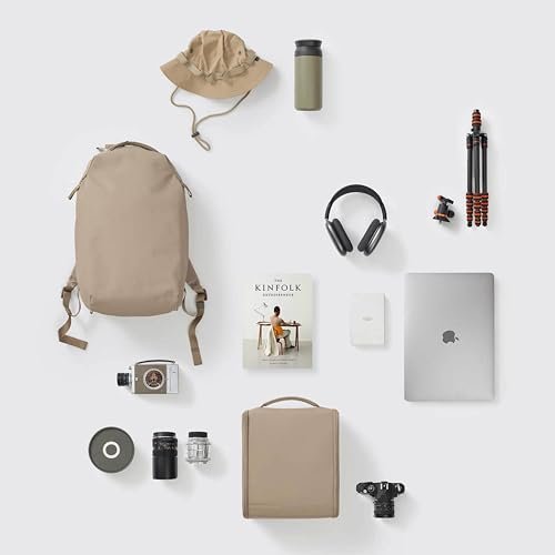 Urth Norite 24L Modular Camera & Laptop Travel Backpack — Water Resistant, Anti - Theft, Recycled Bag for DSLR, 13 - 16 Inch Laptop in Beige