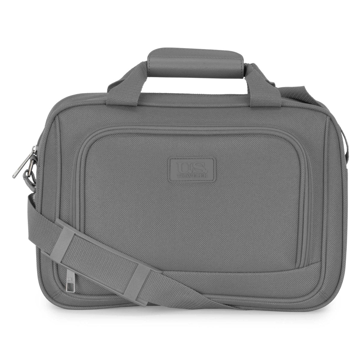 U.S. Traveler Rio Lightweight Softside Rolling Carry - on Suitcase, 4 - Wheel Set, Light Gray