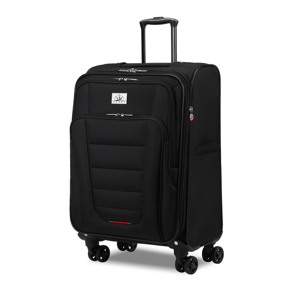 Verdi Travel Softside 24 Inch Luggage with Spinner Wheels Lightweight Expandable Medium Suitcase 8-wheel Spinners