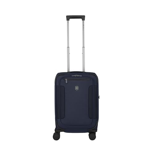 Victorinox Werks Traveler 7.0, Frequent Flyer Carry-On, 8-Wheel Softside Expandable Cabin Case, Navy Blue