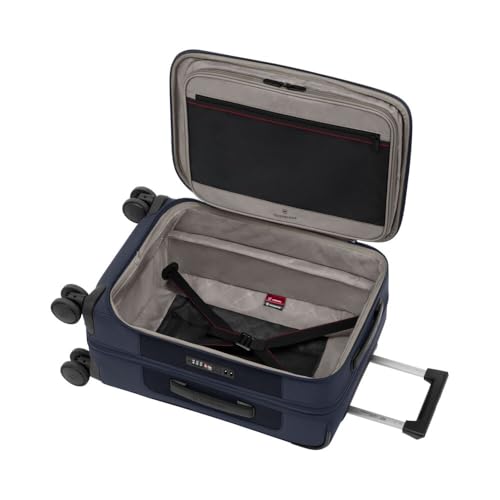 Victorinox Werks Traveler 7.0, Frequent Flyer Carry-On, 8-Wheel Softside Expandable Cabin Case, Navy Blue