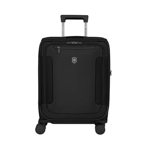 Victorinox Werks Traveler 7.0, Global Carry-On, 8-Wheel Softside Expandable Cabin Case, Black