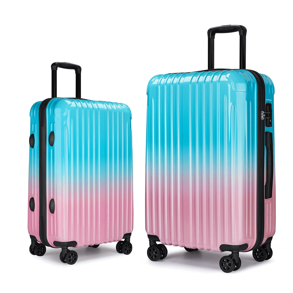VIVIcity Carry on Luggage 2 Sets(20in/24in) with Spinner Wheels, Lightweight PC+ABS Hard Shell Suitcases, Expandbale Storage & TSA Aprovel Lock