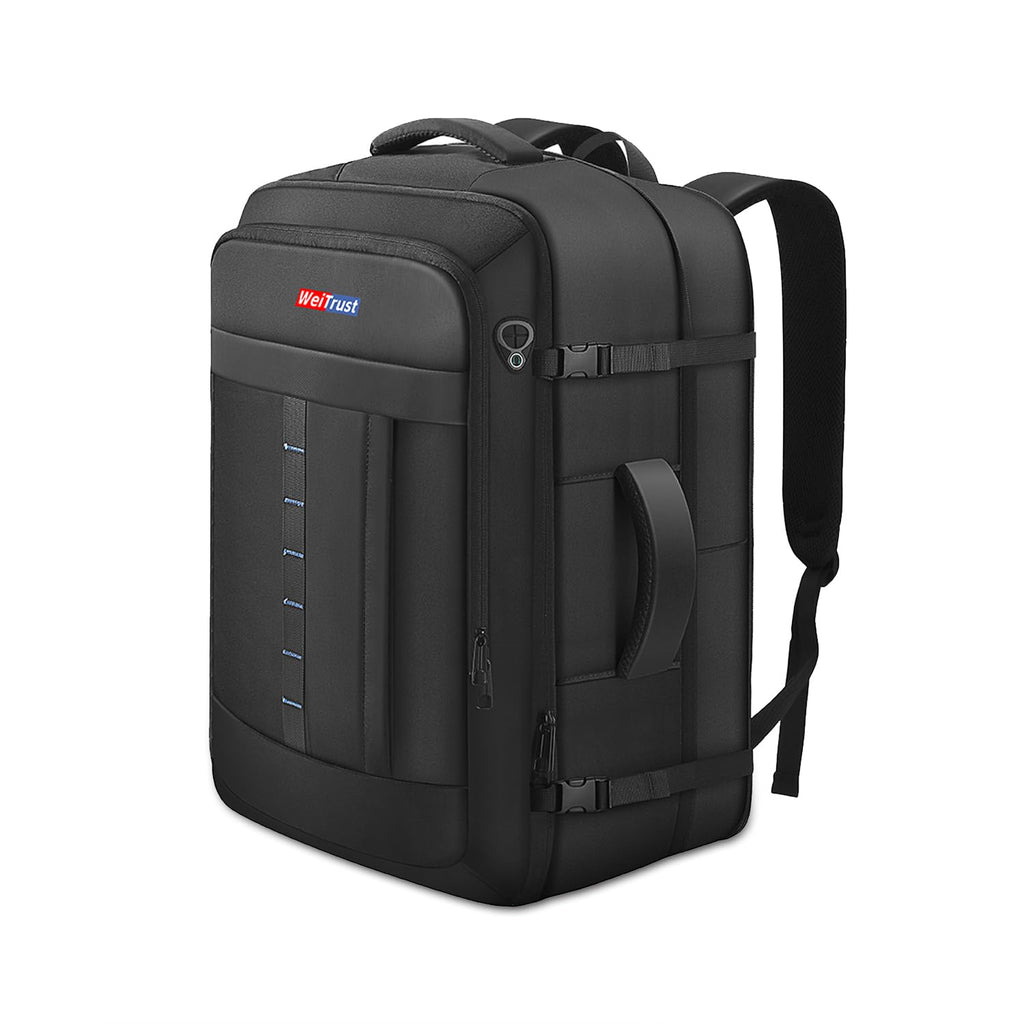 WeiTrust Travel Laptop Backpack, 50-60L Large Expandable Suitcase-Style Backpack for Business & Daily Travel, Carry-On Friendly with Side Water Bottle Pockets, Fits 18-Inch Laptops