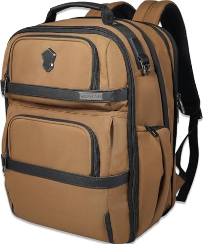 WELKINLAND 20-Pocket Travel Backpack, 40L Carry-On 16" Laptop Backpack