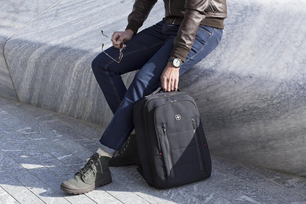 Wenger City Traveler Carry - On Laptop Backpack 40.64 cm 16 Inch with 12 Inch Tablet Pocket Black