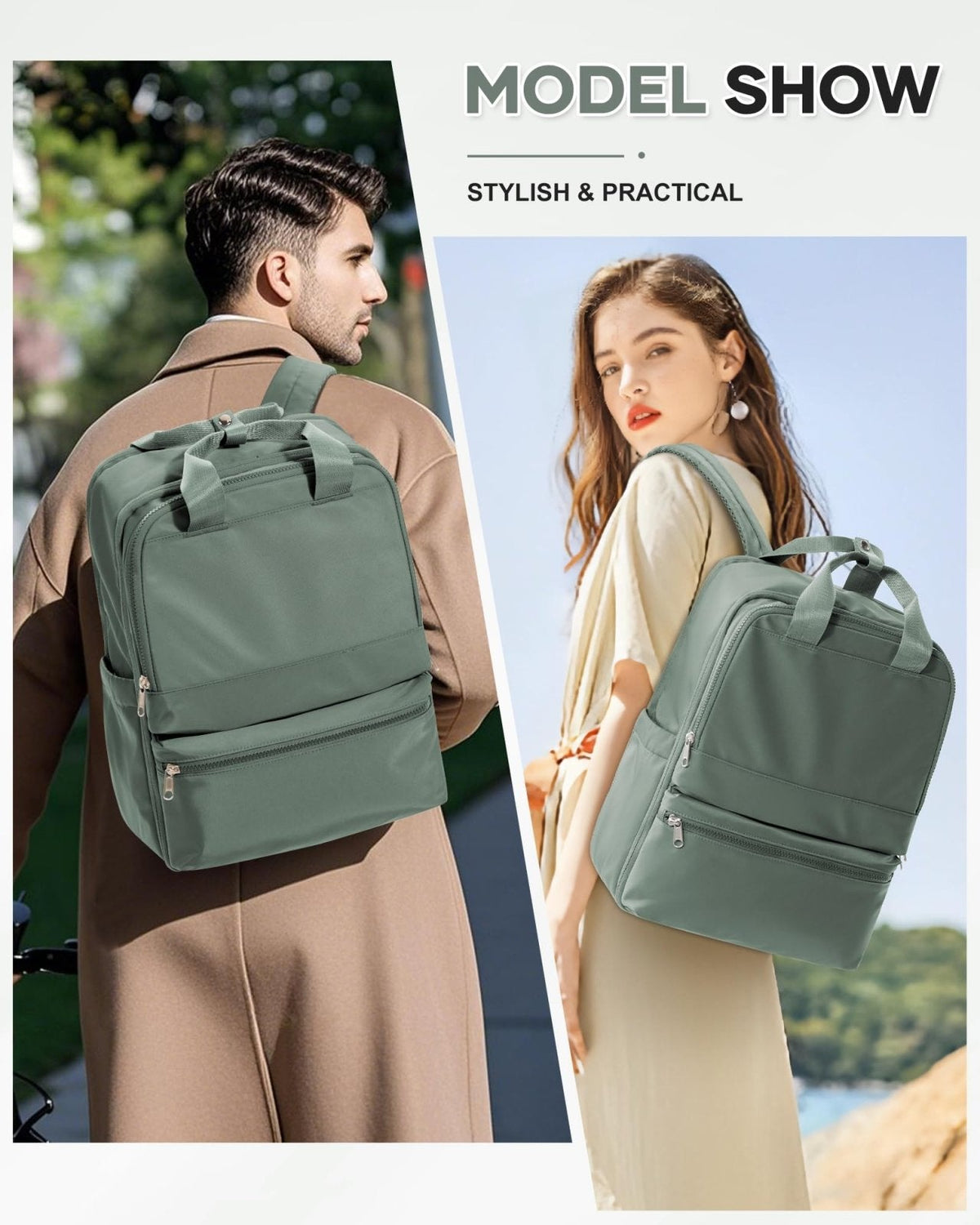 wepadre Small Travel Backpack for Women Men Personal Item Travel Bag Carry on Backpack for Travel Carry on Luggage