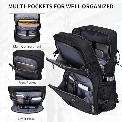 WITZMAN Carry on Travel Backpack for Men Nylon Business Laptop Backpack
