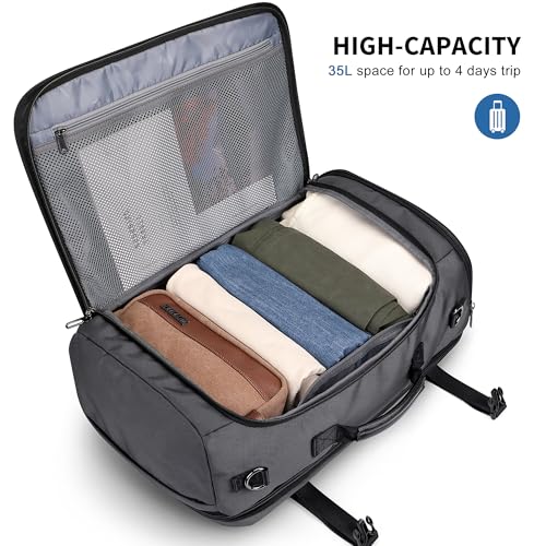 WITZMAN Travel Backpack for Men 35L TSA Friendly Flight Approved