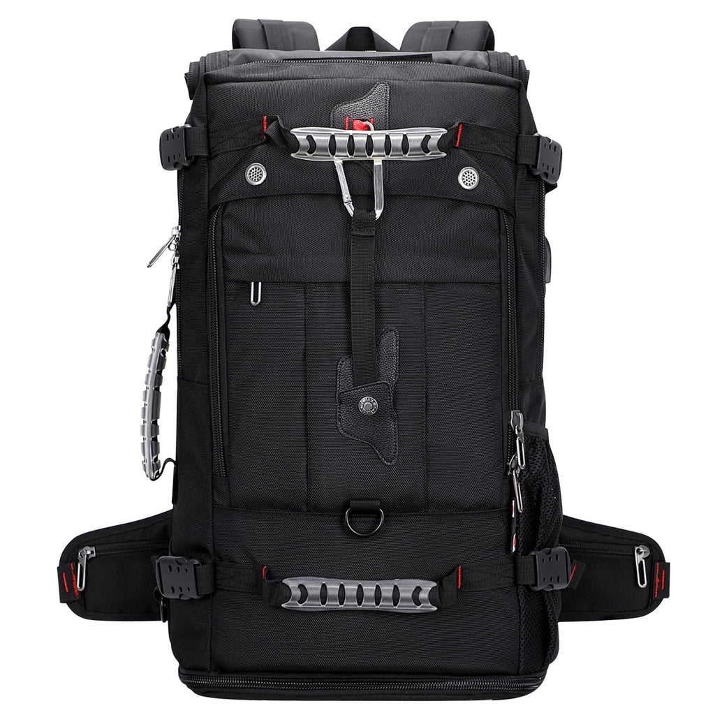 WITZMAN Travel Backpack for Men and Women Convertible Duffle Luggage Bag fit 17 Inch Laptop Carry On Bags for Airplane (B681 Black)