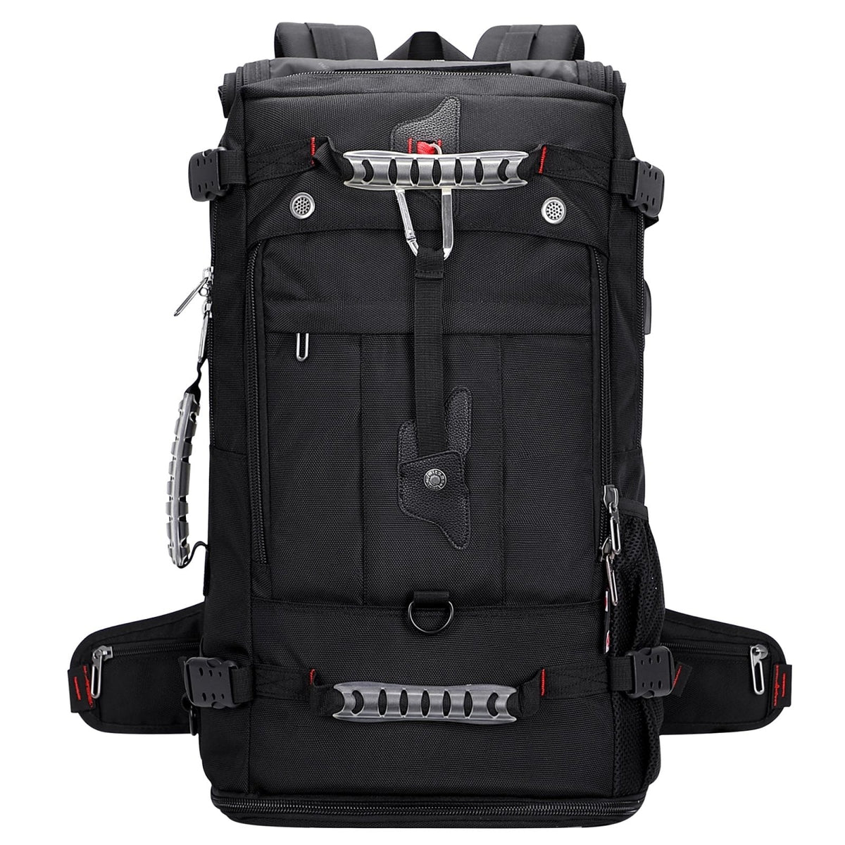 WITZMAN Travel Backpack for Men and Women Convertible Duffle Luggage Bag fit 17 Inch Laptop Carry On Bags for Airplane (B681 Black)