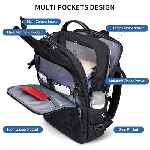 WITZMAN Travel Laptop Backpack for Men Fits 16 inch Laptop