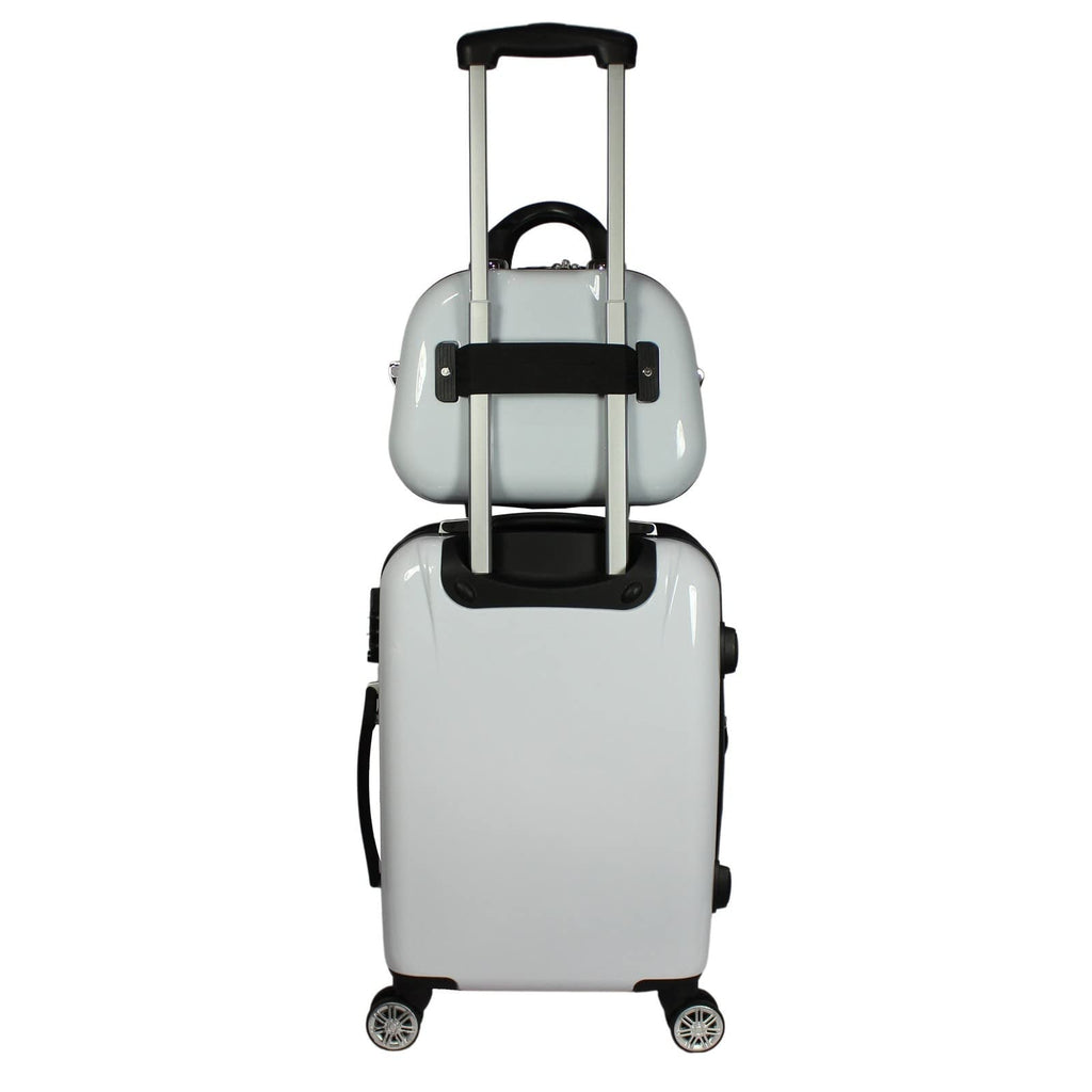World Traveler Butterfly 2 - Piece Carry - On Polycarbonate Hardside Expandable Spinner Luggage Set