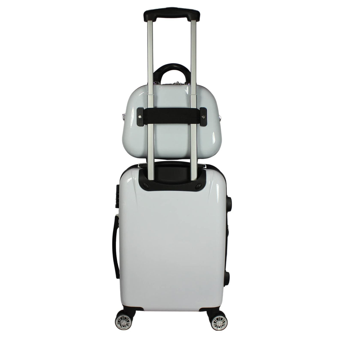 World Traveler Butterfly 2 - Piece Carry - On Polycarbonate Hardside Expandable Spinner Luggage Set