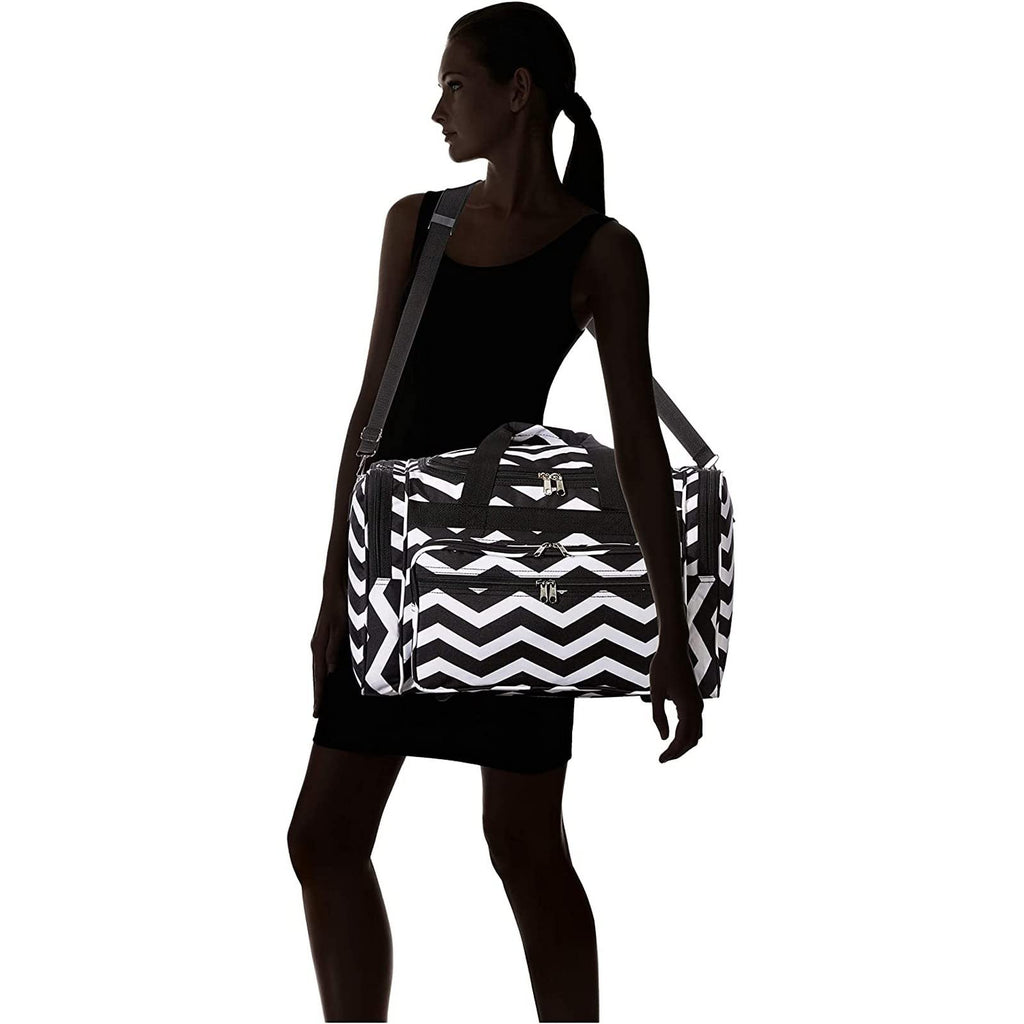 World Traveler Chevron, Black White Che, One Size
