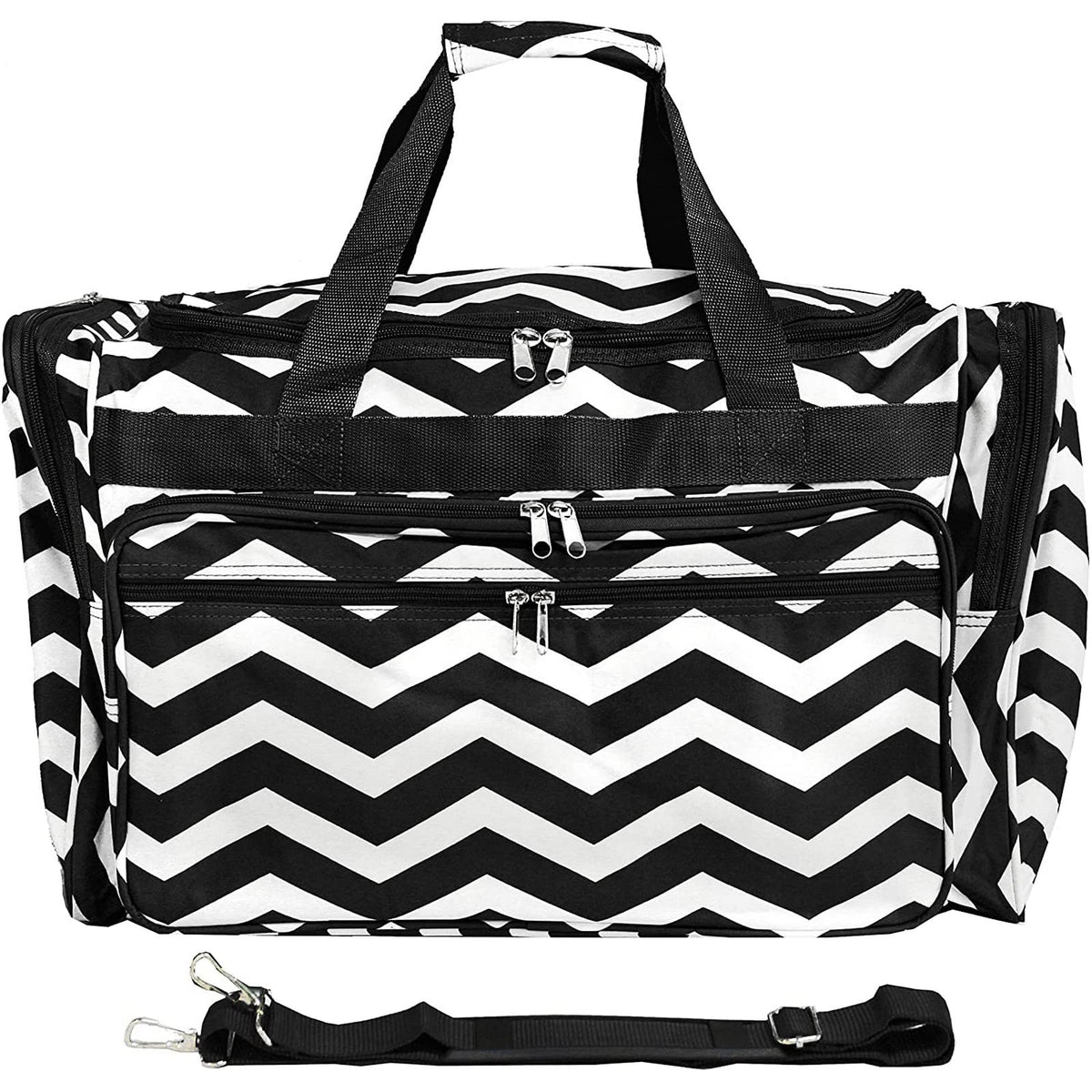 World Traveler Chevron, Black White Che, One Size
