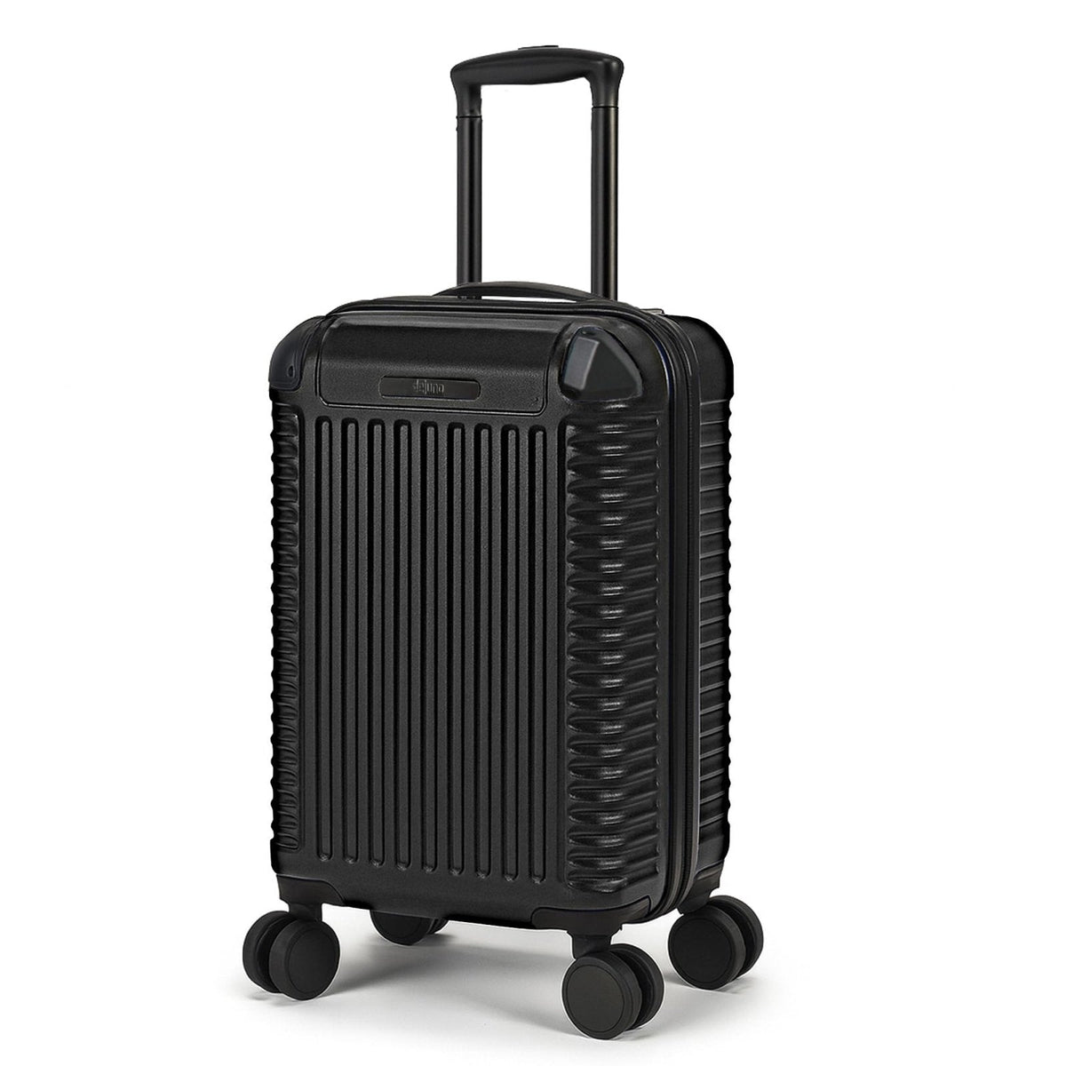 World Traveler Dejuno Abrams 20-Inch Carry-On Lightweight Hardside Spinner Luggage - Black