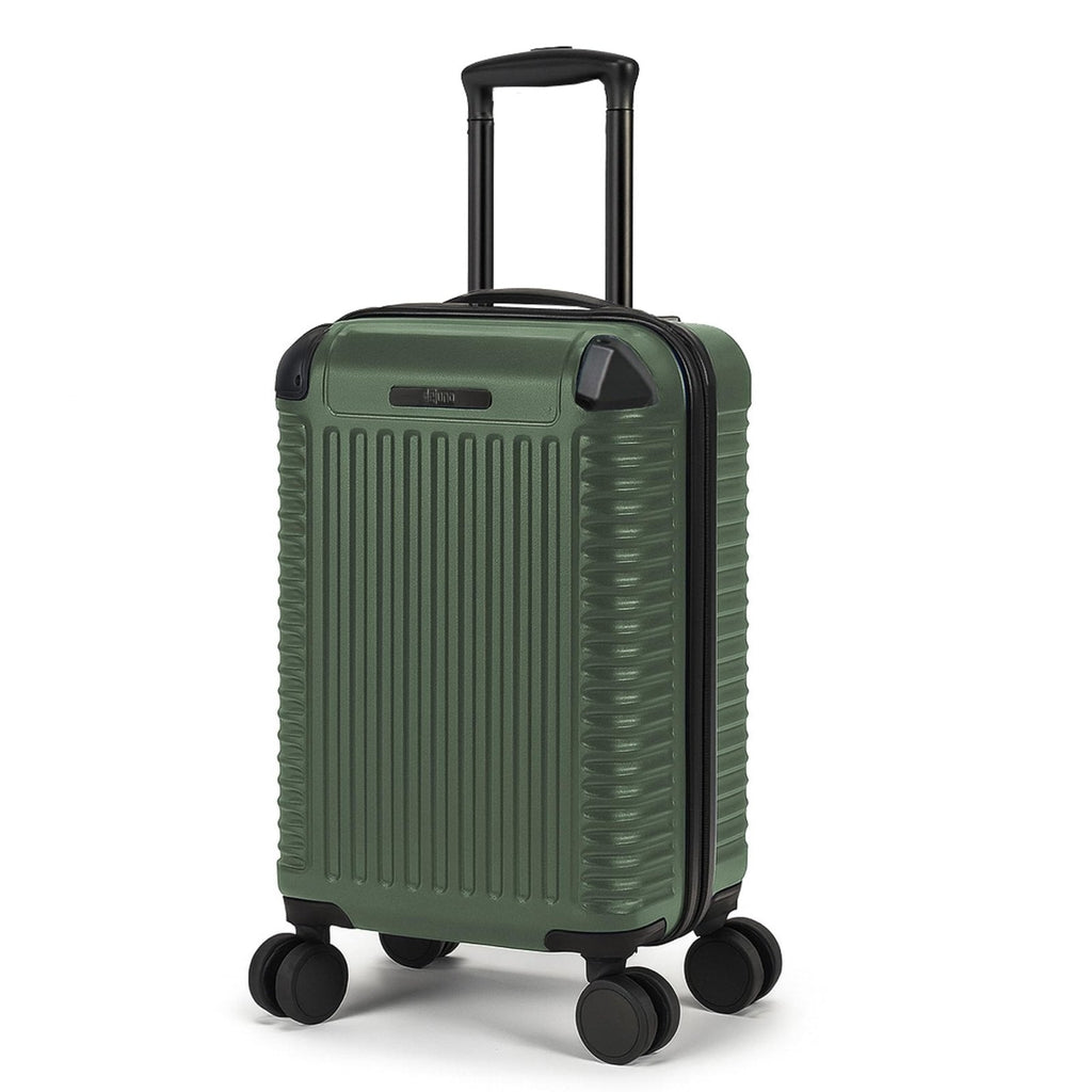World Traveler Dejuno Abrams 20-Inch Carry-On Lightweight Hardside Spinner Luggage - Olive