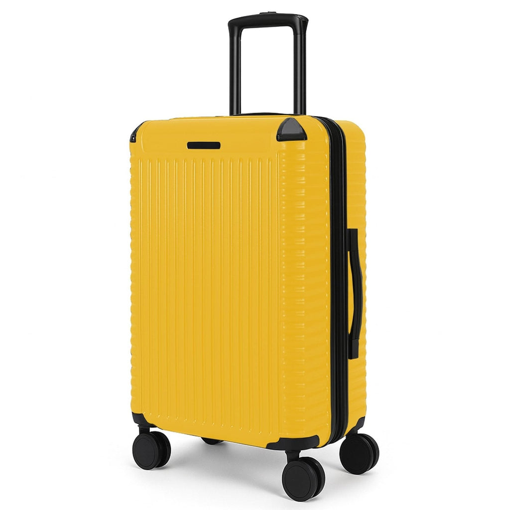 World Traveler Dejuno Abrams 24-Inch Lightweight Hardside Spinner Luggage - Yellow