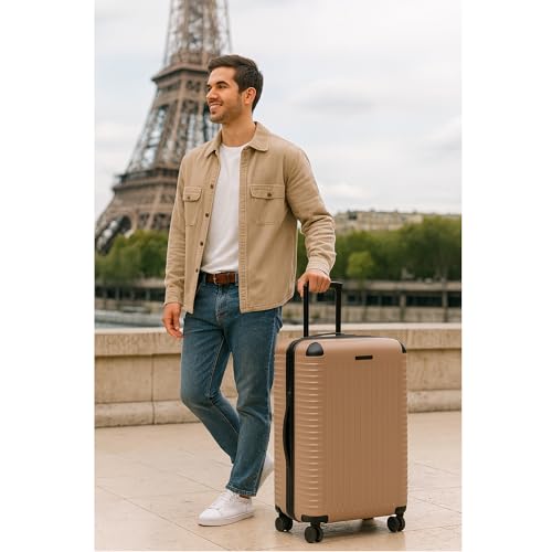 World Traveler Dejuno Abrams 28-Inch Lightweight Hardside Spinner Luggage - Pink