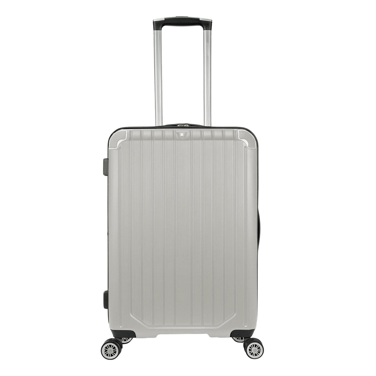 World Traveler Dejuno Beaumont 20-Inch Carry-On Lightweight Hardside Expandable Spinner Luggage - Silver