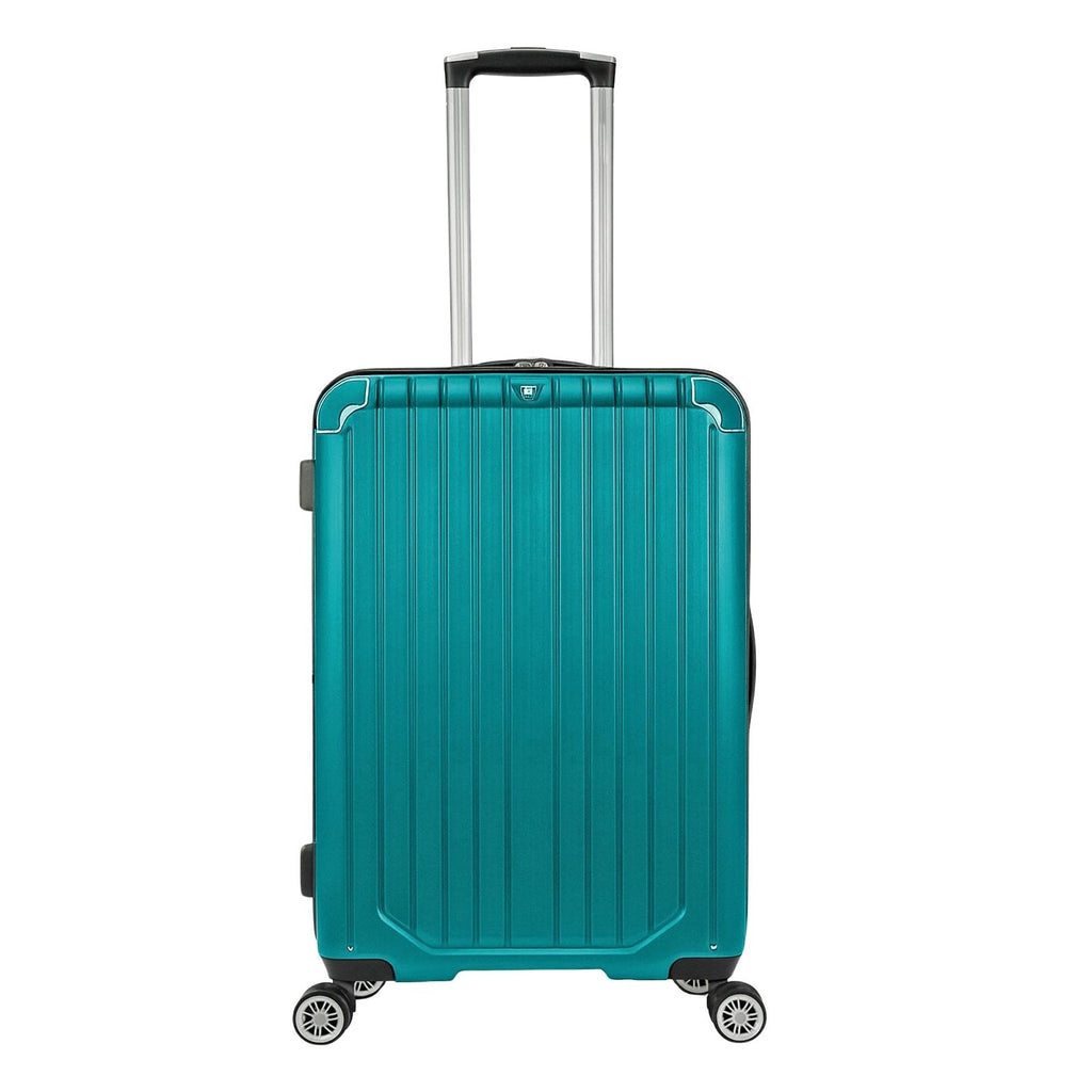 World Traveler Dejuno Beaumont Lightweight Hardside Expandable Spinner Luggage, Teal, Carry-On