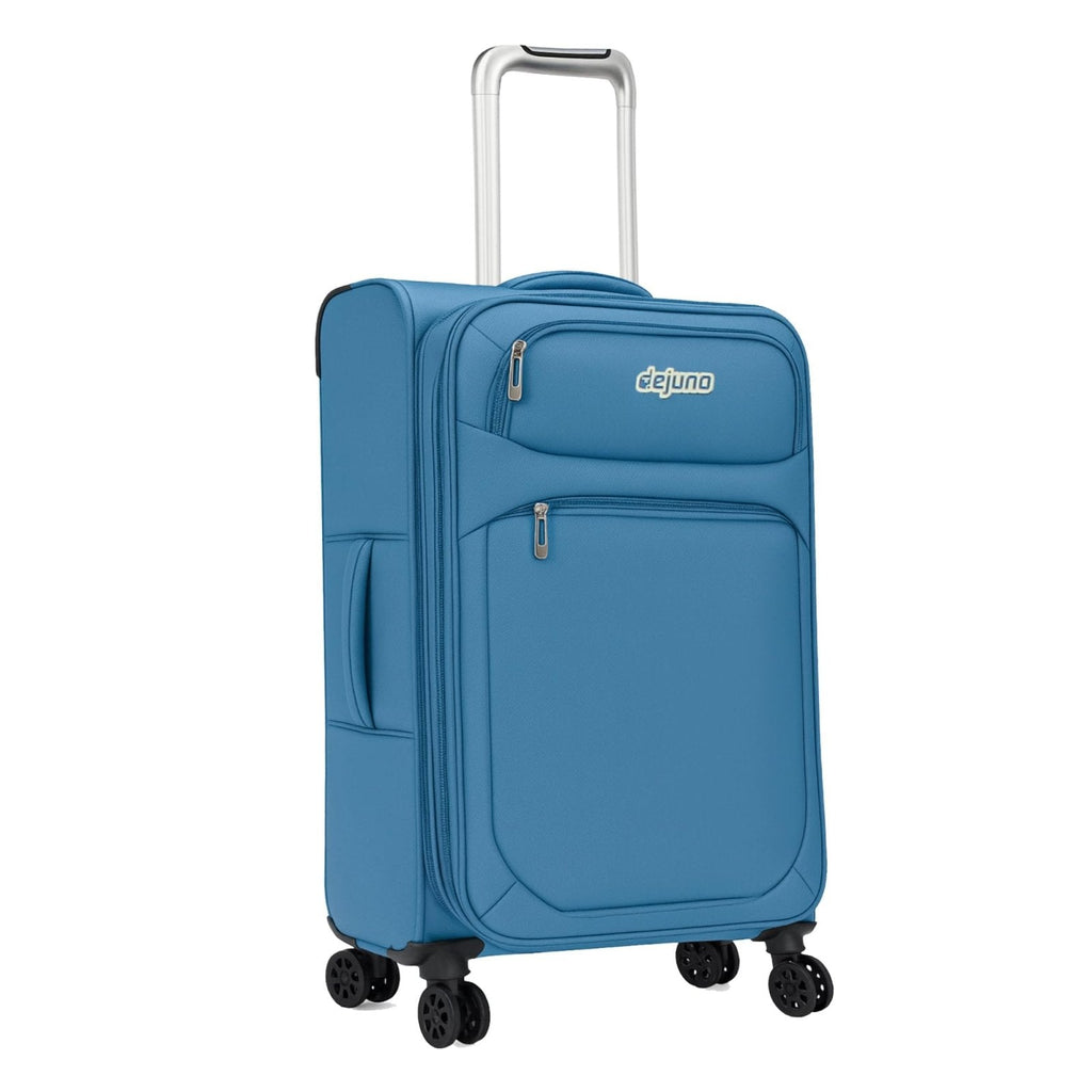 World Traveler Dejuno Cirrus 20-Inch Carry-On Lightweight Expandable Spinner Luggage - Blue