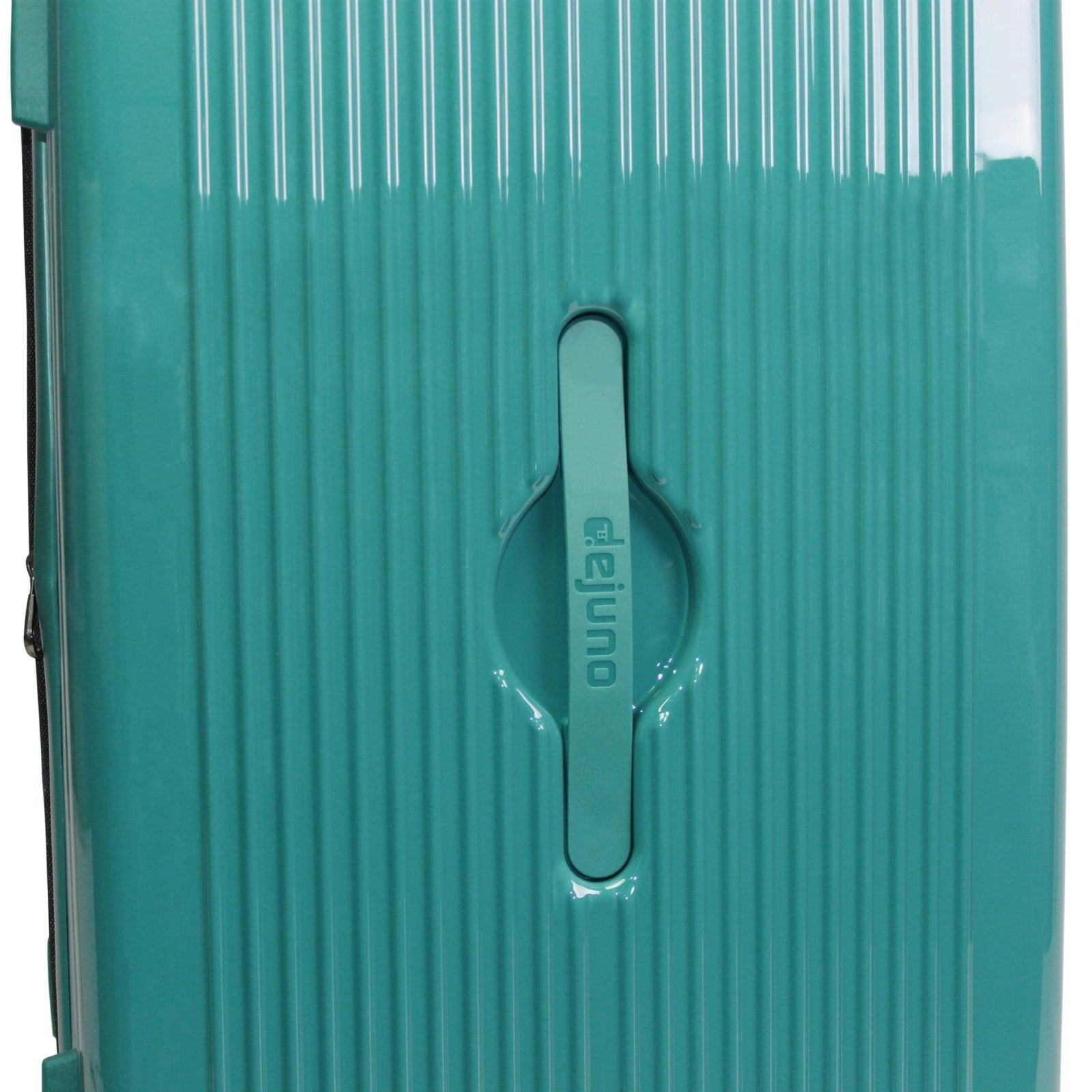 World Traveler Dejuno Colossus Polycarbonate Hardside Expandable Spinner Luggage with TSA Lock and Front Handle, Teal, 26 - inch