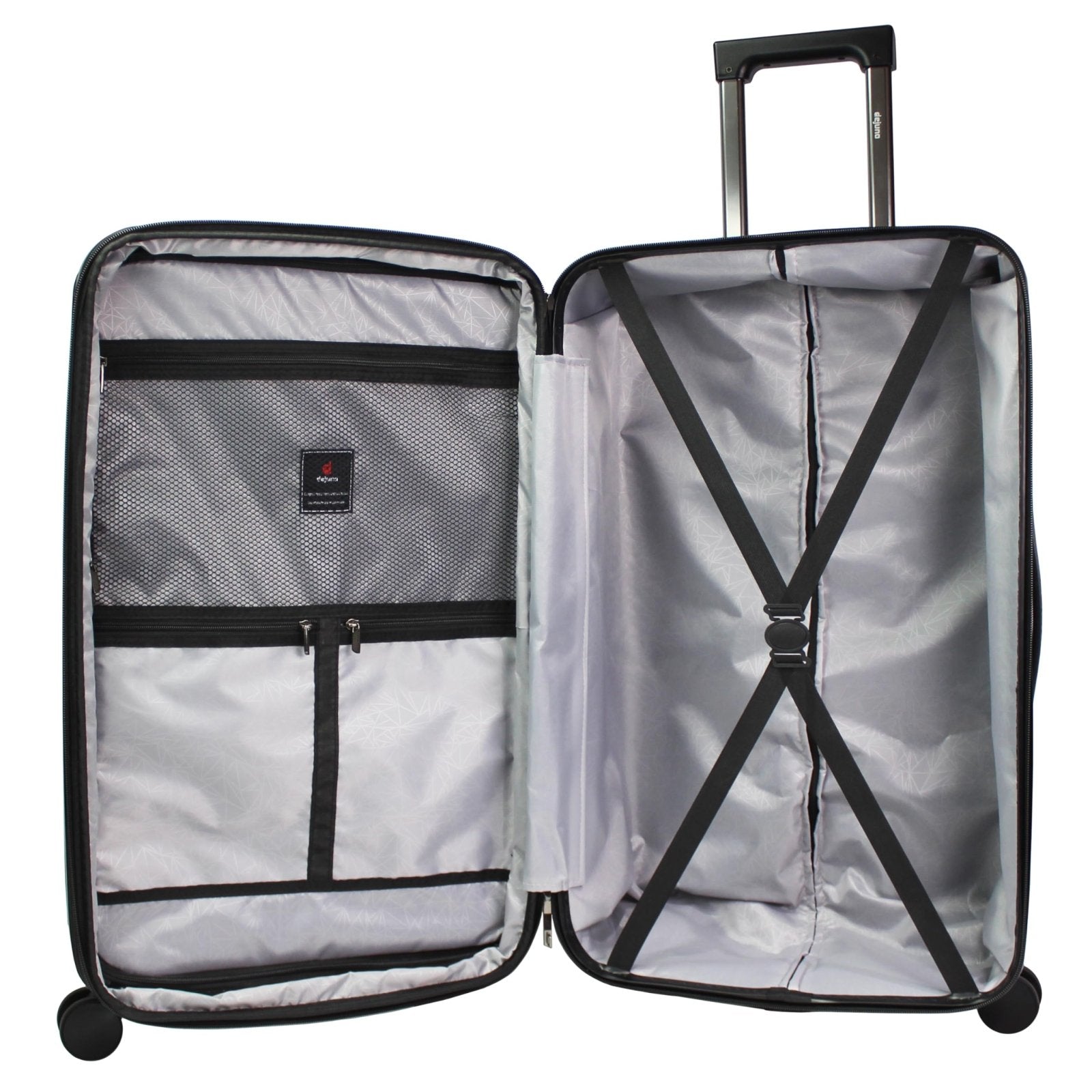 World Traveler Dejuno Colossus Polycarbonate Hardside Expandable Spinner Luggage with TSA Lock and Front Handle, Teal, 26 - inch