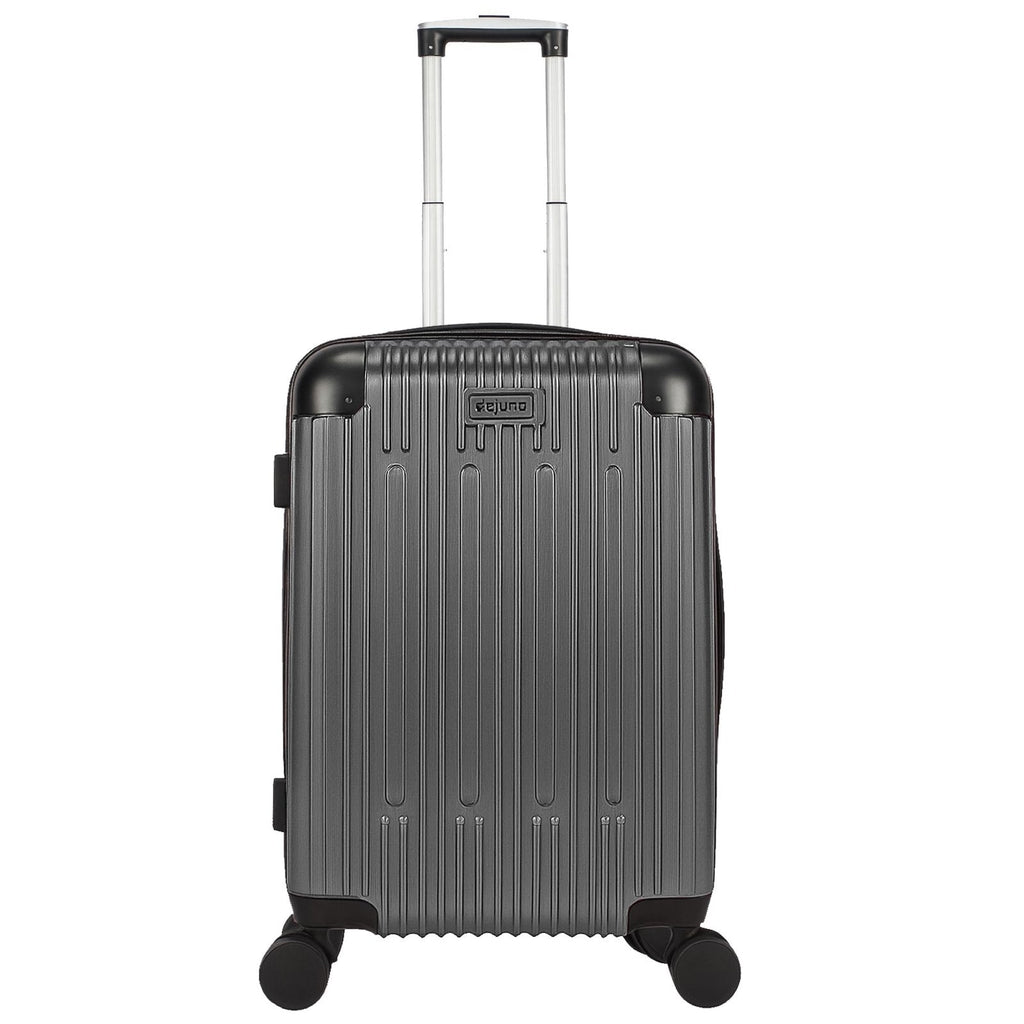 World Traveler Dejuno Cornwall 20-Inch Carry-On Lightweight Hardside Spinner Luggage - Charcoal