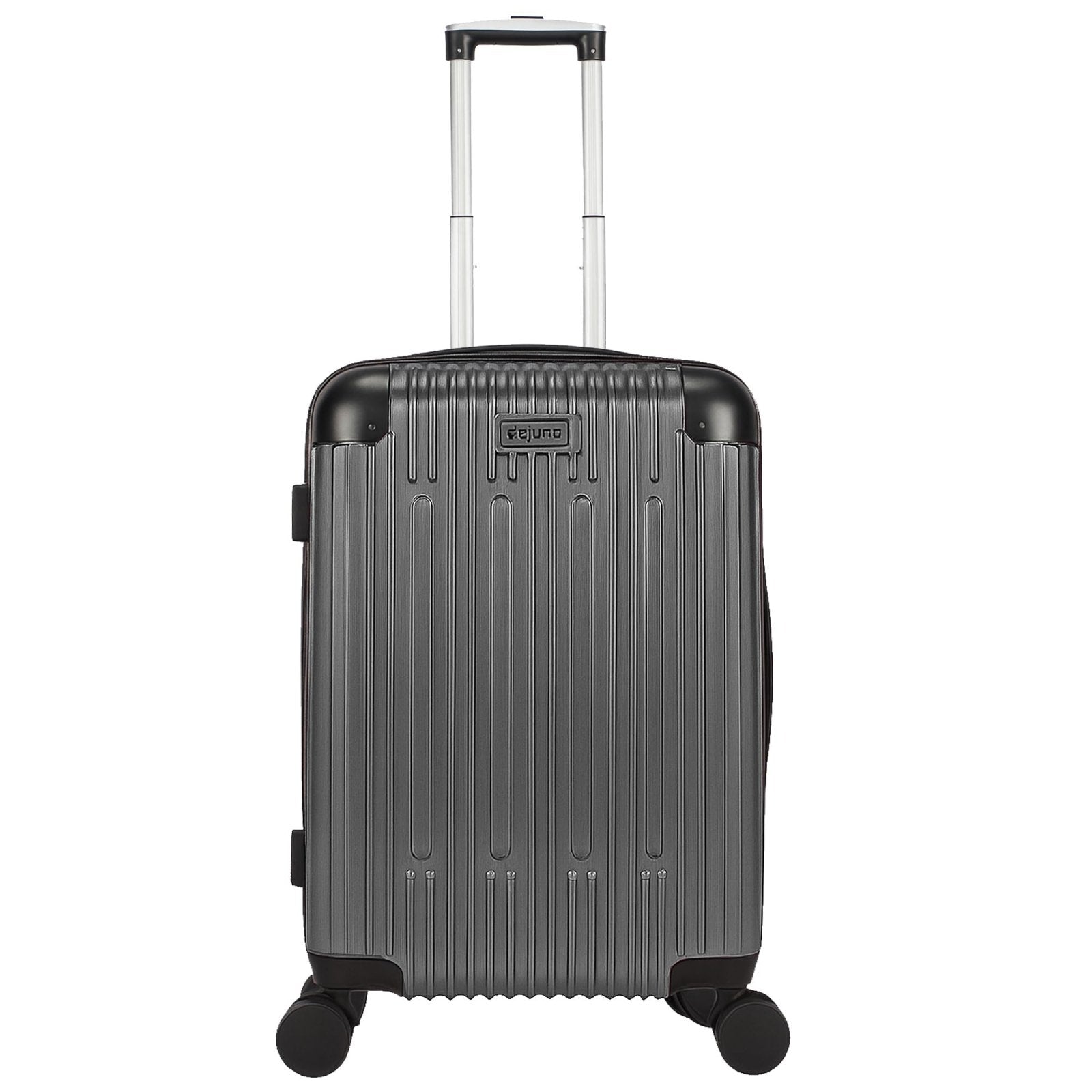 World Traveler Dejuno Cornwall 20-Inch Carry-On Lightweight Hardside Spinner Luggage - Charcoal