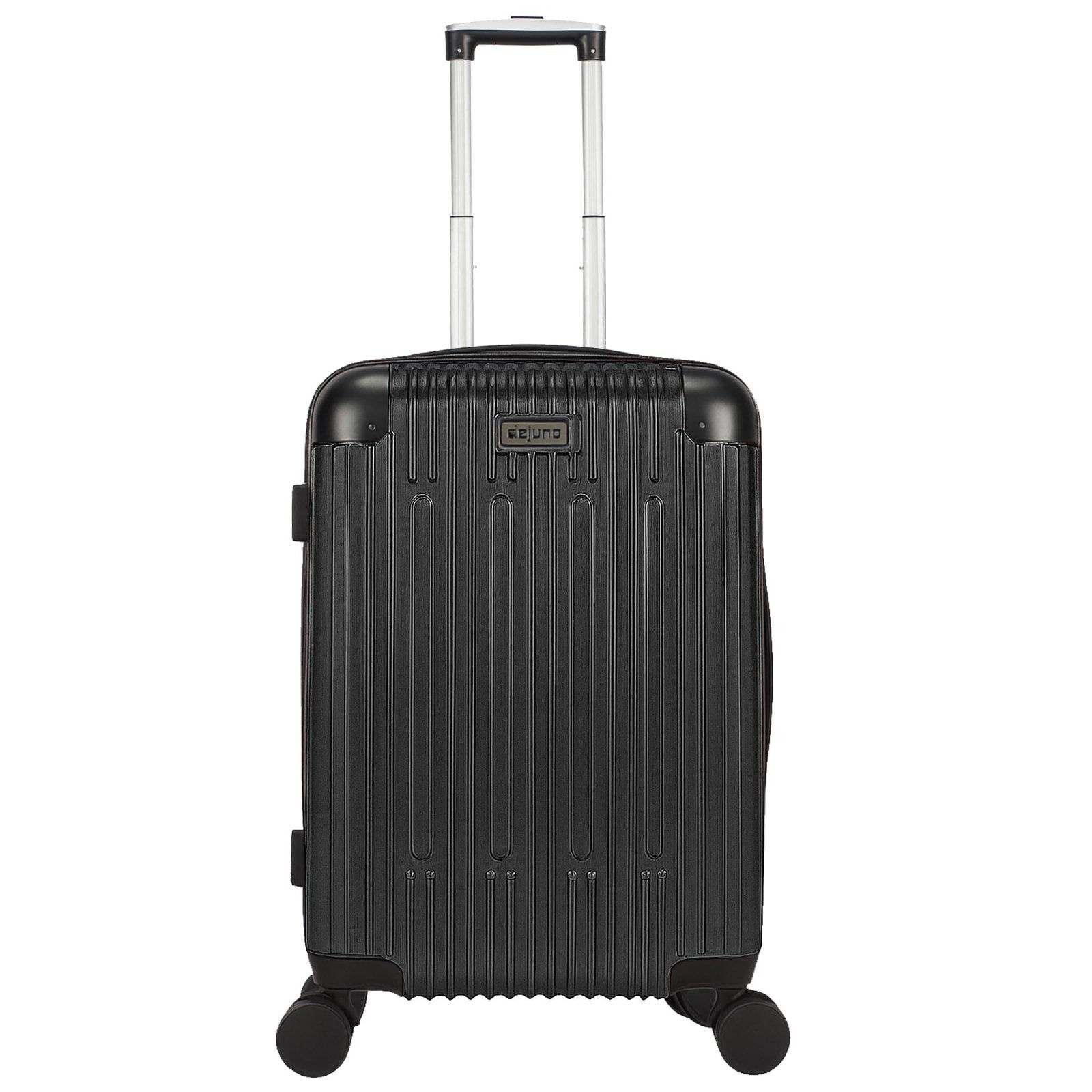 World Traveler Dejuno Cornwall Lightweight Hardside Spinner Luggage, Black, Carry-On