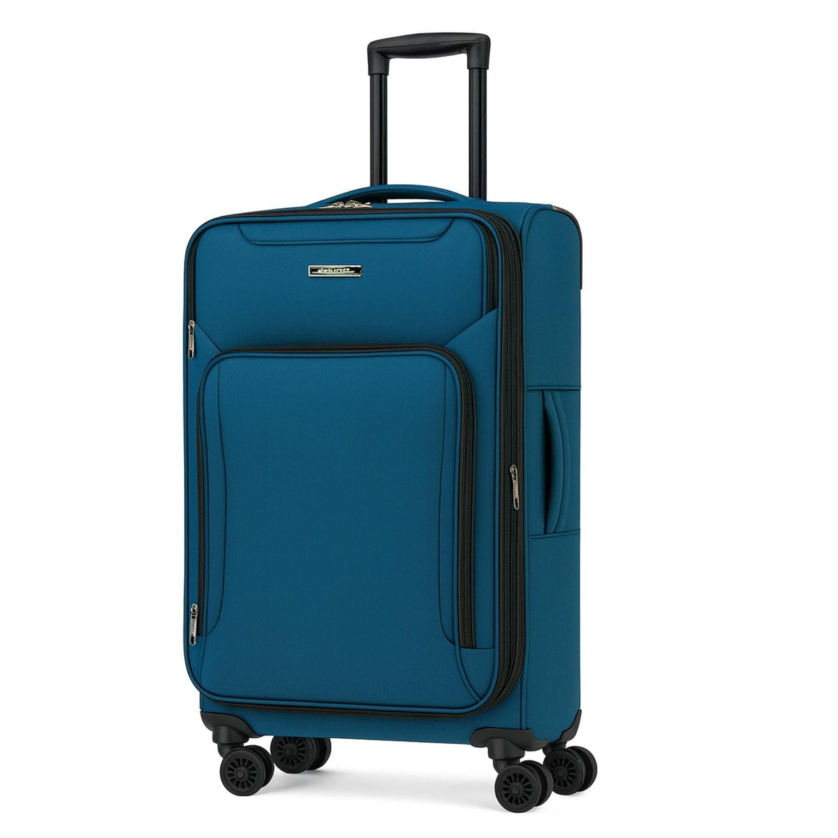 World Traveler Dejuno Jasper 20-Inch Carry-On Lightweight Expandable Spinner Luggage - Navy