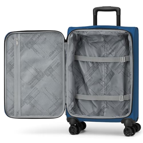 World Traveler Dejuno Jasper 28-Inch Lightweight Expandable Spinner Luggage - Navy