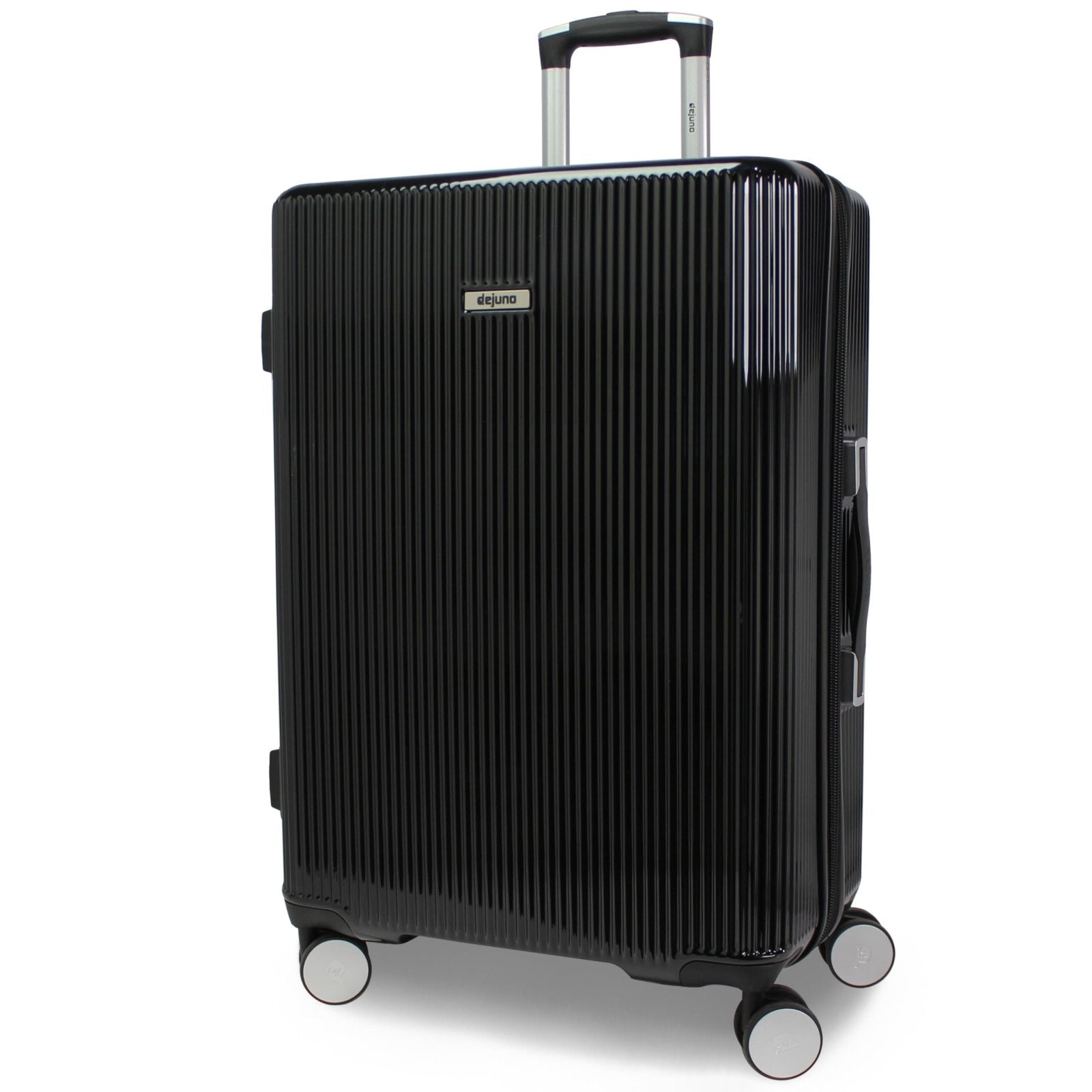 World Traveler Dejuno Monarch 26-Inch Lightweight Hardside Polycarbonate Expandable Spinner Luggage with TSA Lock - Black