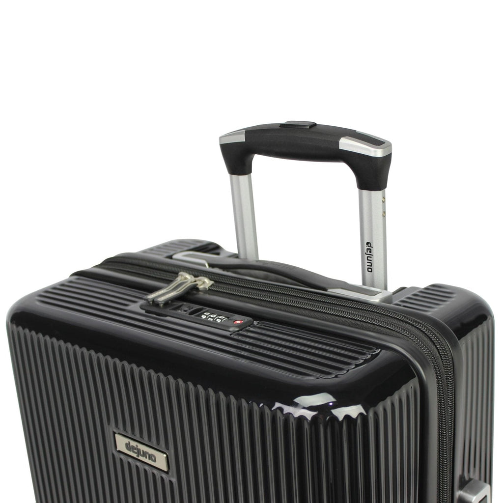 World Traveler Dejuno Monarch 26 - Inch Lightweight Hardside Polycarbonate Expandable Spinner Luggage with TSA Lock - Black