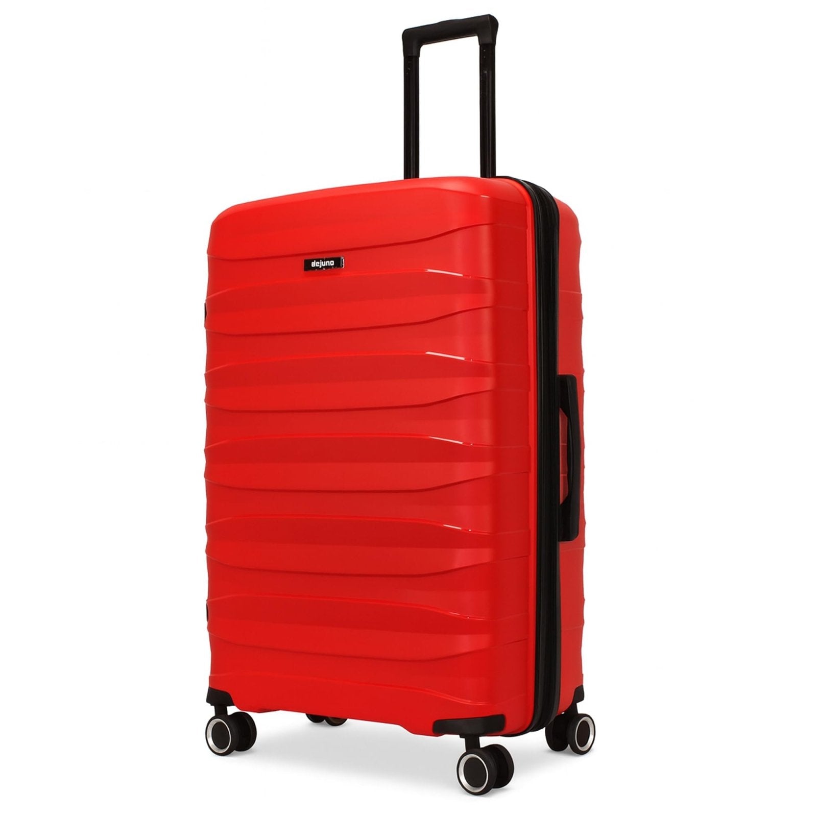 World Traveler Dejuno Motley 28-Inch Lightweight Hardside Expandable Spinner Luggage - Red
