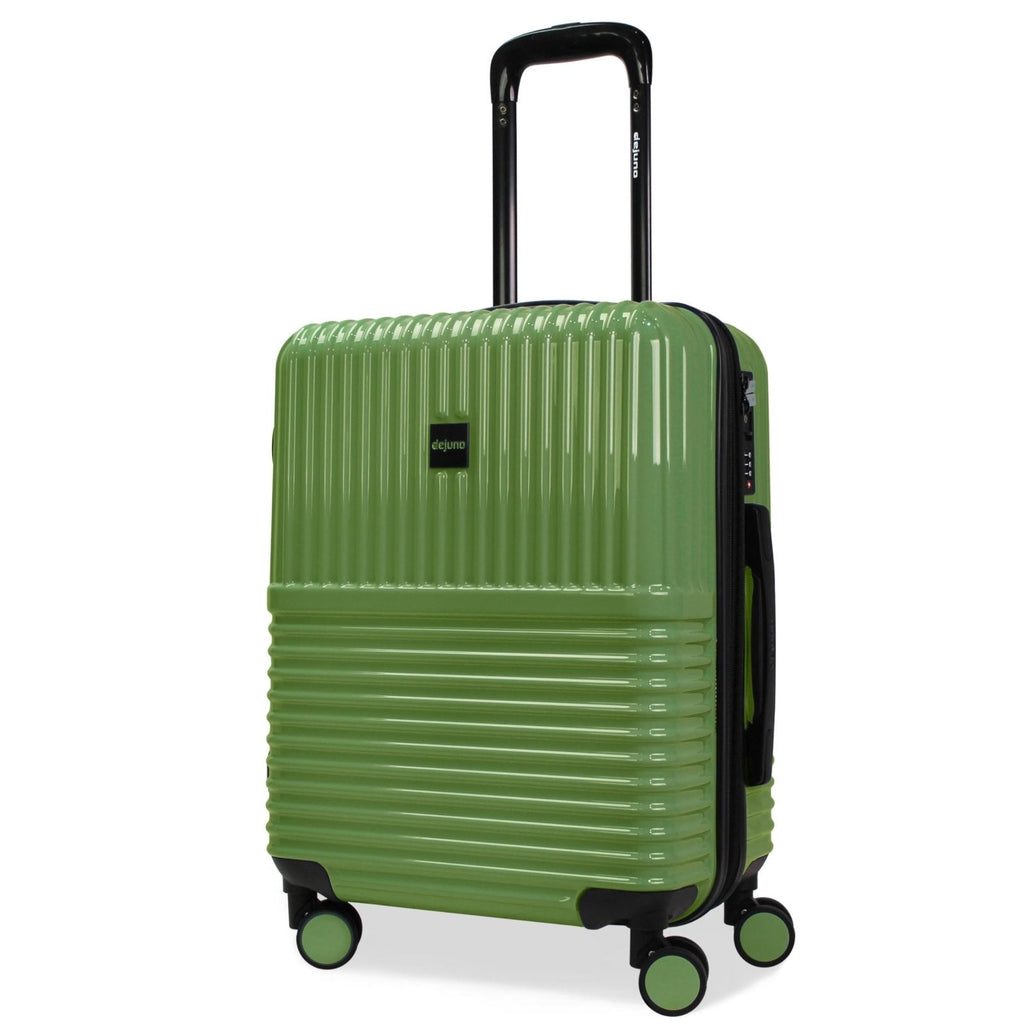 World Traveler Dejuno Tonal 20-Inch Carry-On Polycarbonate Lightweight Hardside Expandable Spinner Luggage Suitcase with TSA Lock - Matcha
