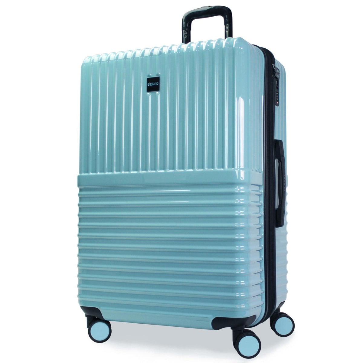 World Traveler Dejuno Tonal 28-Inch Polycarbonate Lightweight Hardside Expandable Spinner Luggage Suitcase with TSA Lock - Glacier