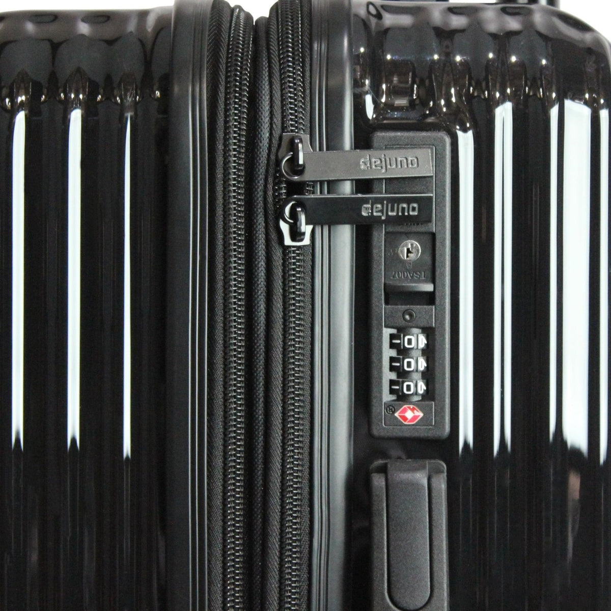 World Traveler Dejuno Tonal Lightweight Polycarbonate Hardside Expandable Spinner Luggage Suitcase with TSA Lock, Onyx, 2 - Piece Set(20in,28in)