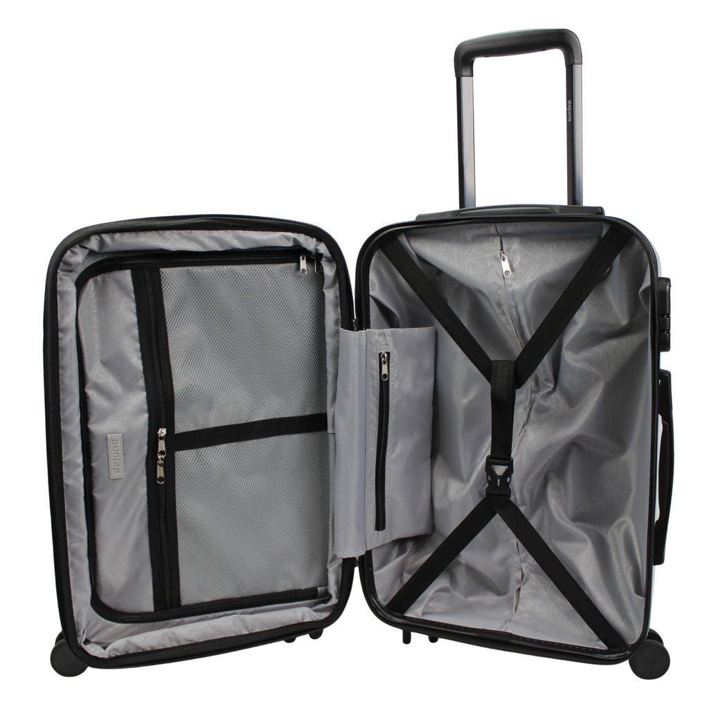 World Traveler Dejuno Wave Marble 3 - Piece Expandable Spinner Luggage Set